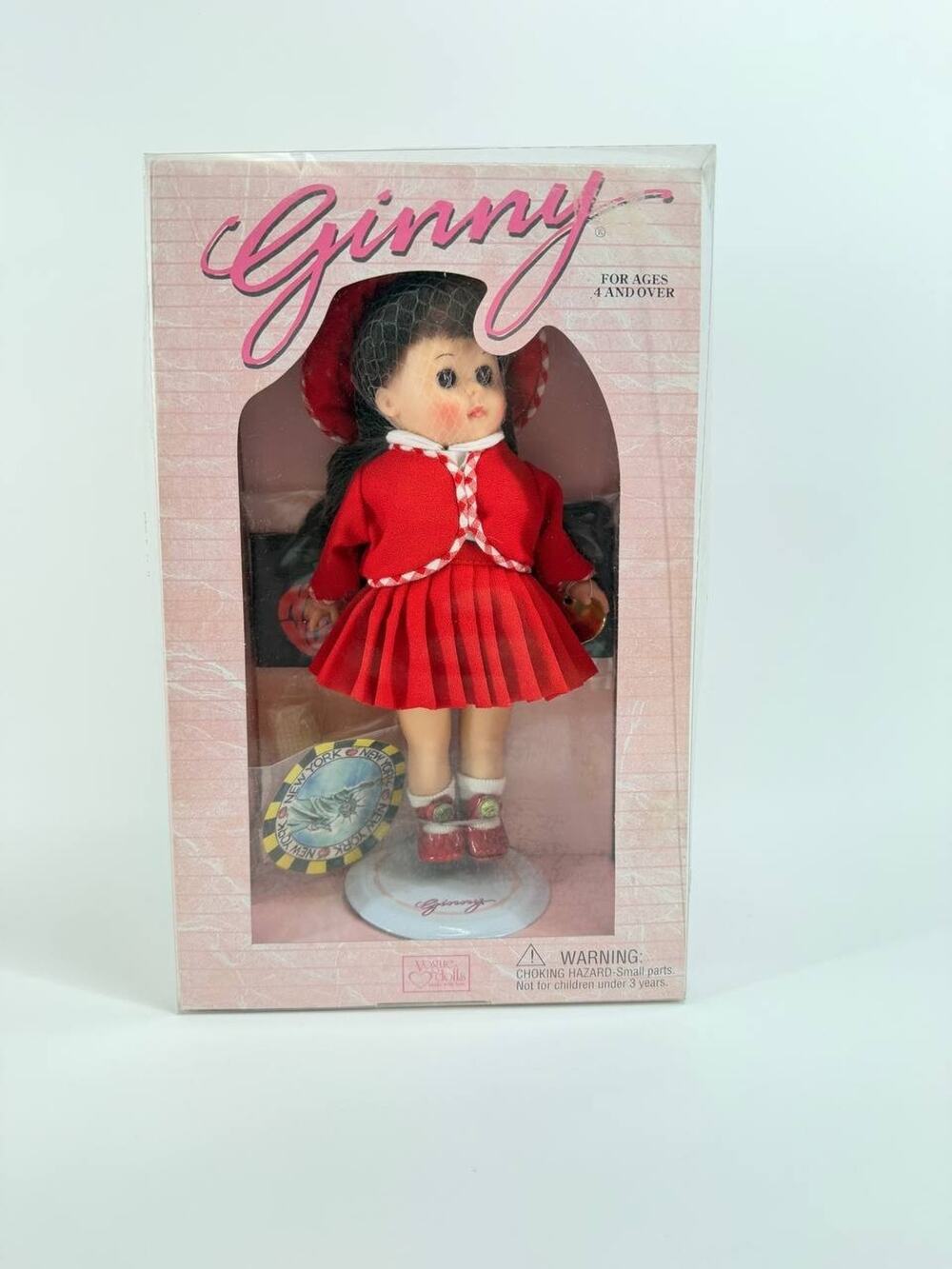 Vintage 1995 Vogue Ginny New York Souvenir Doll Red Outfit New In Box